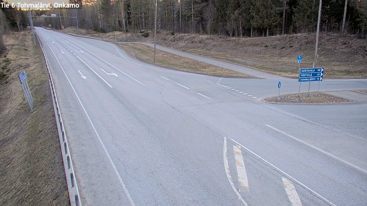 Weather Camera Image Väg 6 Tohmajärvi, Onkamo, Tohmajärvi, Pohjois-Karjala