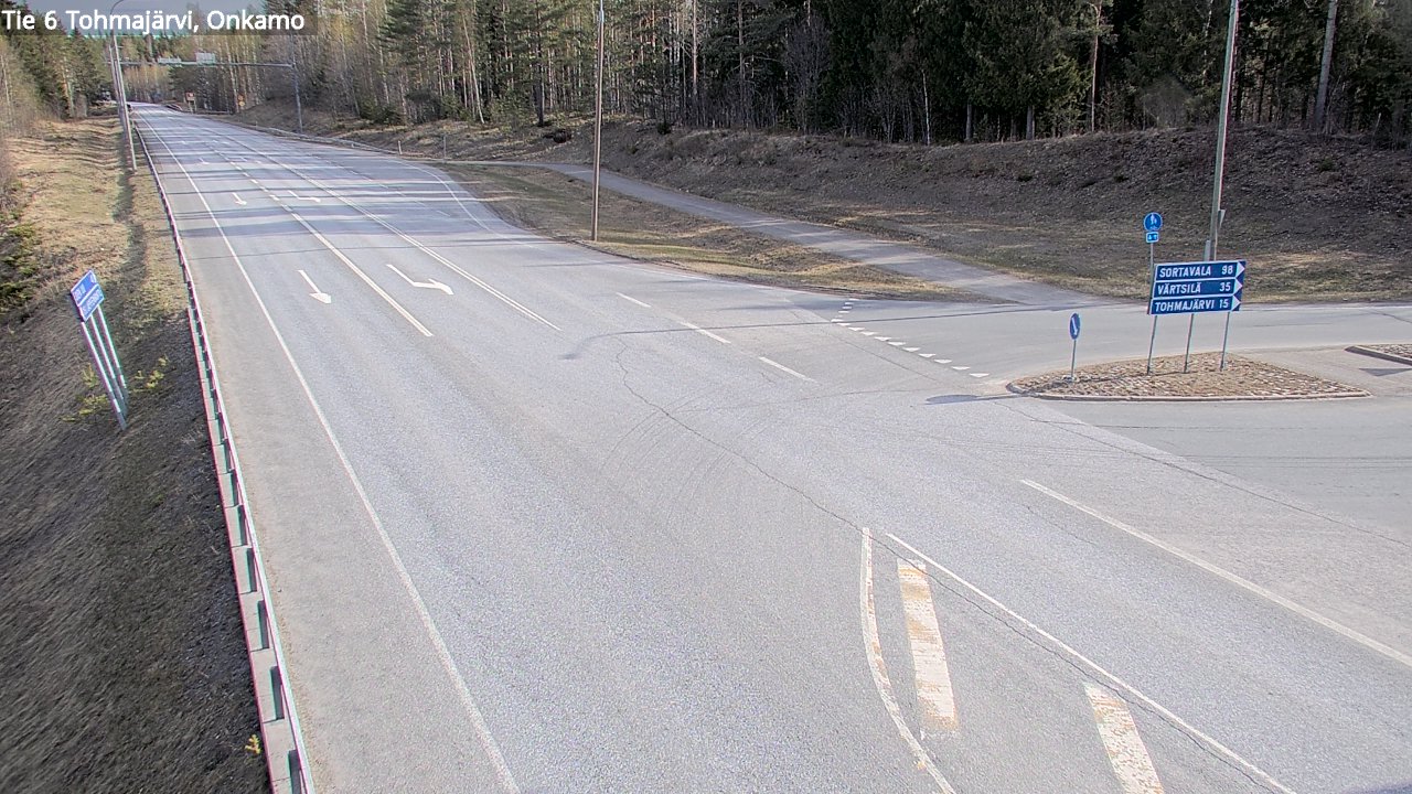 Weather Camera Image Road 6 Tohmajärvi, Onkamo, Tohmajärvi, Pohjois-Karjala
