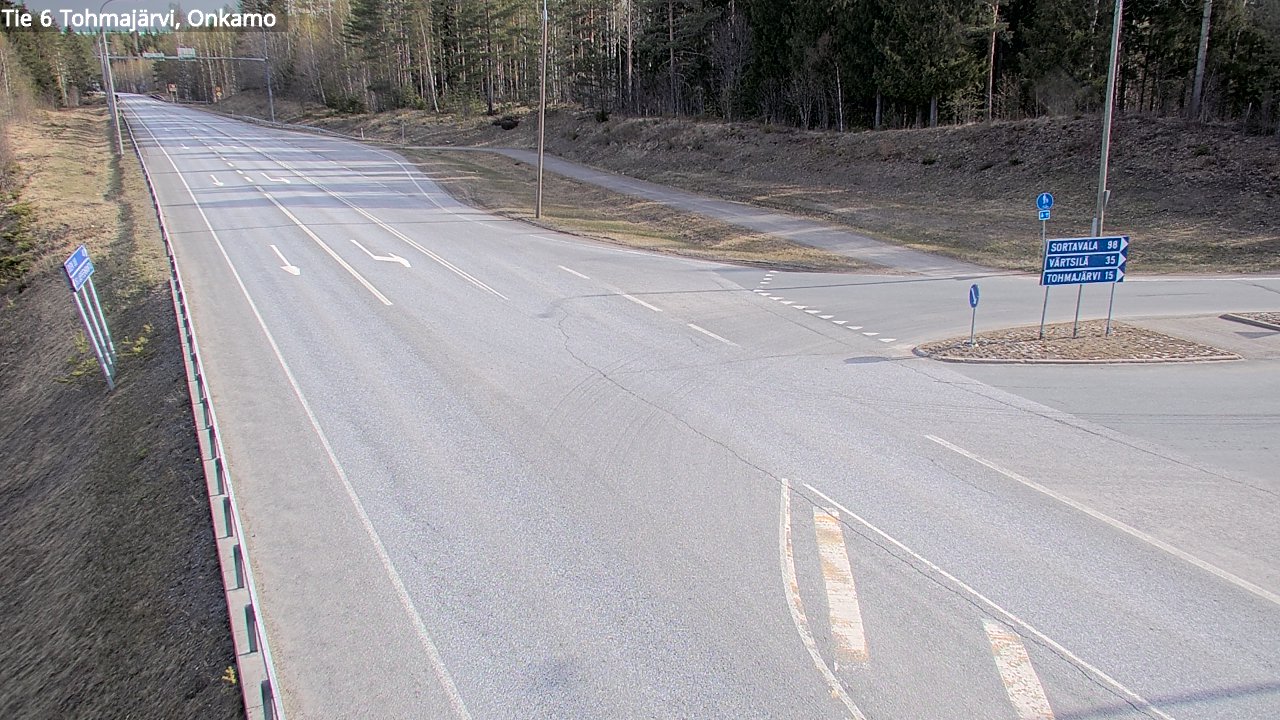 Weather Camera Image Road 6 Tohmajärvi, Onkamo, Tohmajärvi, Pohjois-Karjala