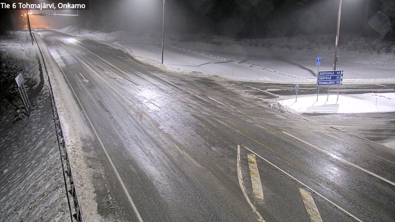 Weather Camera Image Väg 6 Tohmajärvi, Onkamo, Tohmajärvi, Pohjois-Karjala
