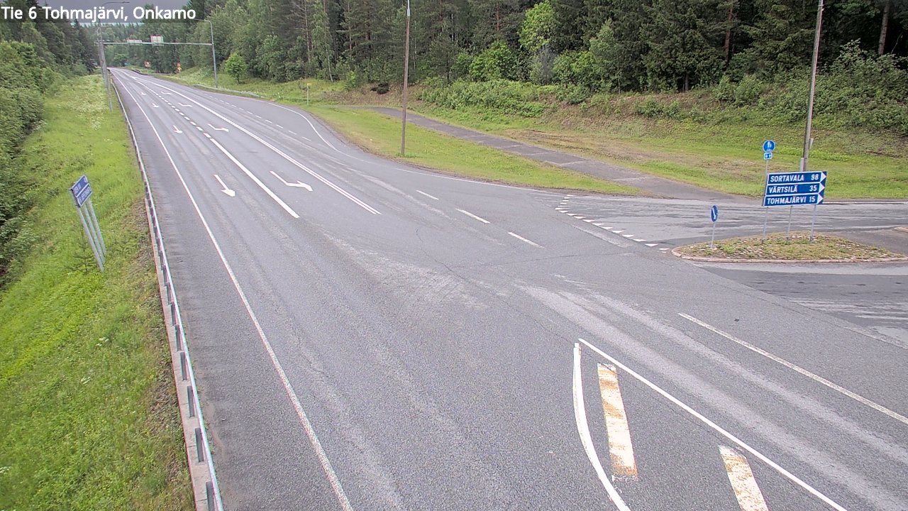 Weather Camera Image Väg 6 Tohmajärvi, Onkamo, Tohmajärvi, Pohjois-Karjala