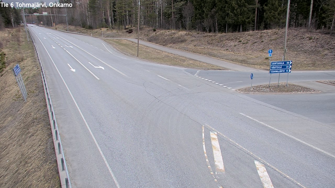 Weather Camera Image Väg 6 Tohmajärvi, Onkamo, Tohmajärvi, Pohjois-Karjala