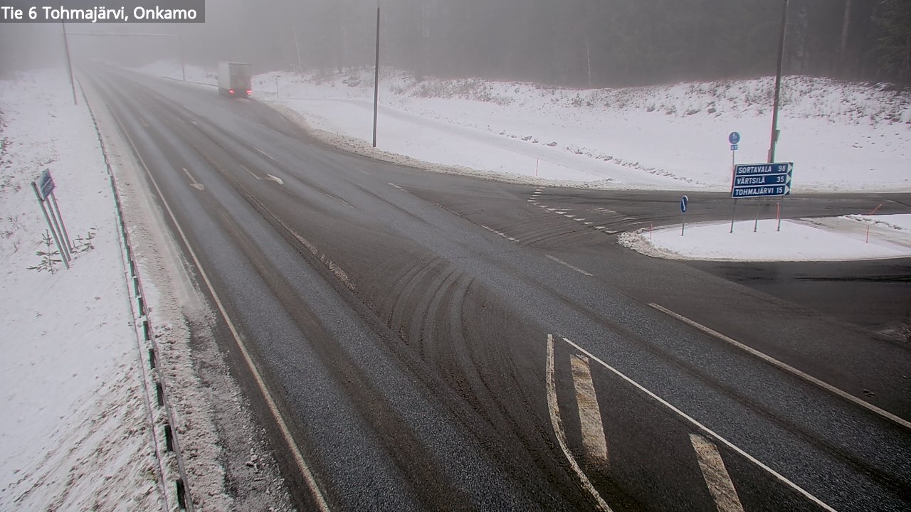 Weather Camera Image Väg 6 Tohmajärvi, Onkamo, Tohmajärvi, Pohjois-Karjala