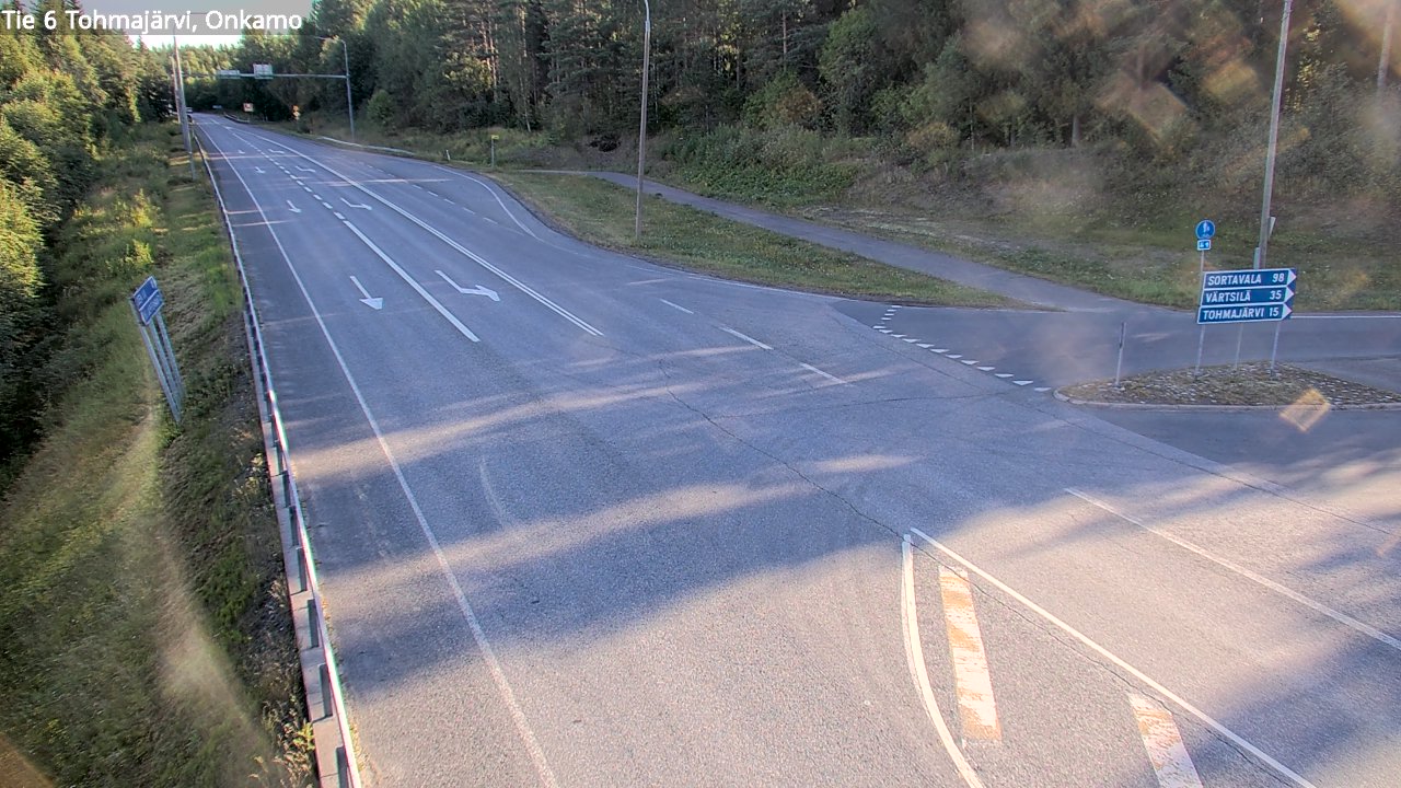 Weather Camera Image Väg 6 Tohmajärvi, Onkamo, Tohmajärvi, Pohjois-Karjala