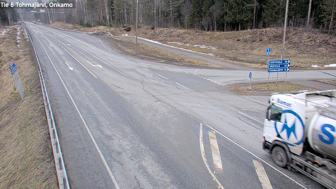 Weather Camera Image Road 6 Tohmajärvi, Onkamo, Tohmajärvi, Pohjois-Karjala