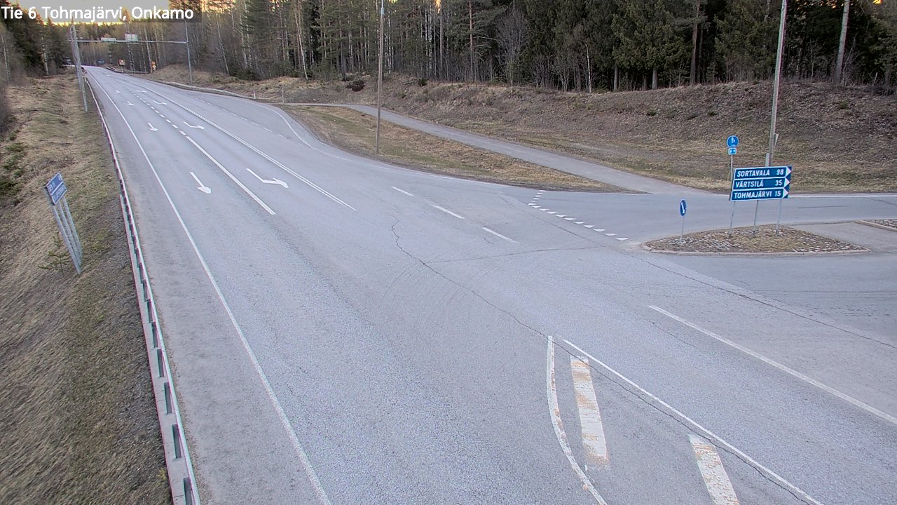 Weather Camera Image Väg 6 Tohmajärvi, Onkamo, Tohmajärvi, Pohjois-Karjala