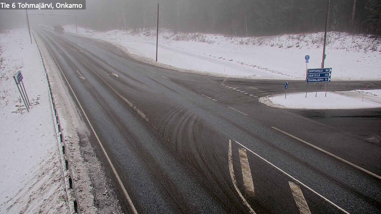 Weather Camera Image Väg 6 Tohmajärvi, Onkamo, Tohmajärvi, Pohjois-Karjala