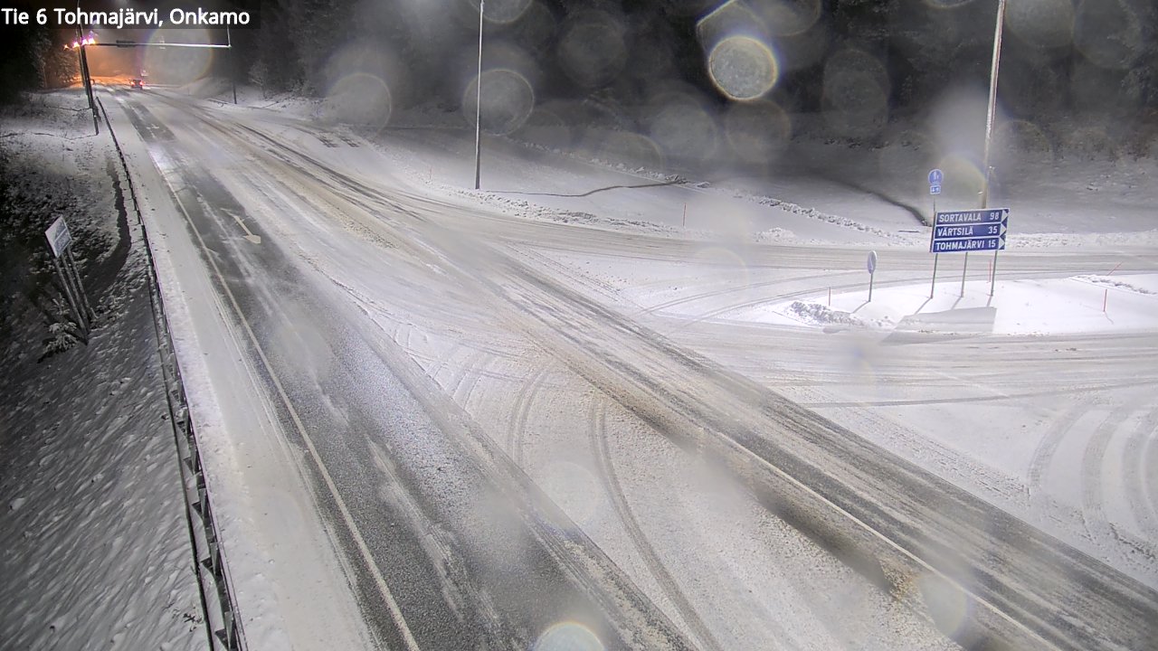 Weather Camera Image Väg 6 Tohmajärvi, Onkamo, Tohmajärvi, Pohjois-Karjala