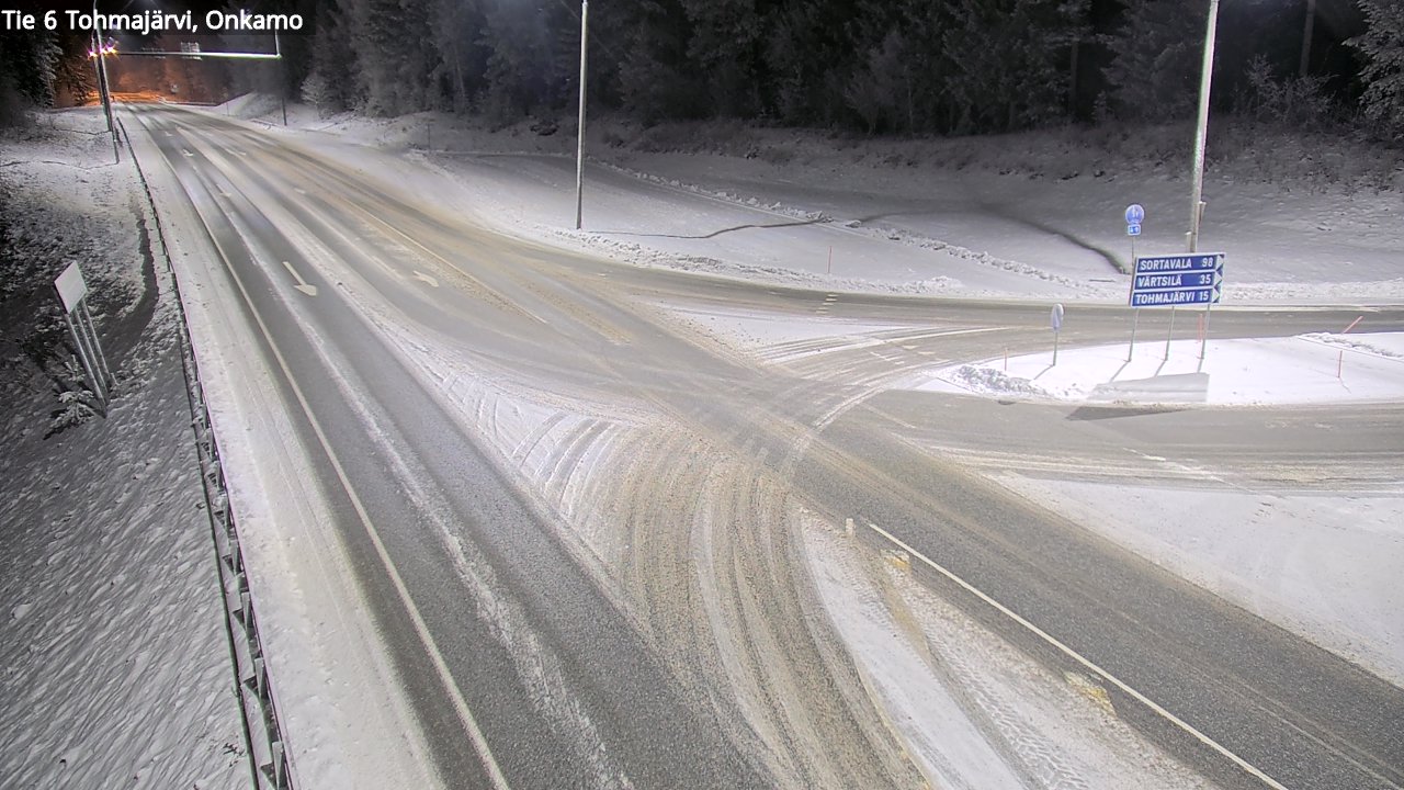 Weather Camera Image Väg 6 Tohmajärvi, Onkamo, Tohmajärvi, Pohjois-Karjala