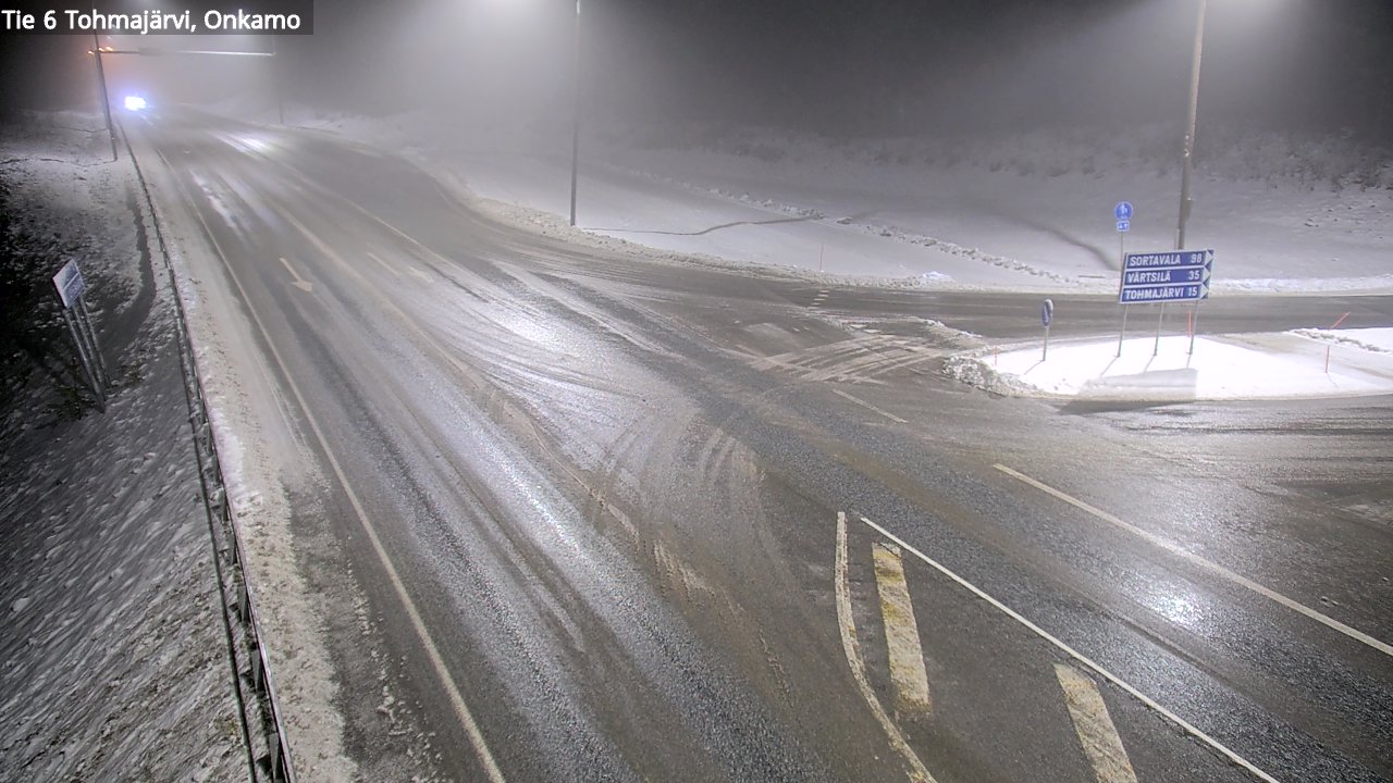 Weather Camera Image Väg 6 Tohmajärvi, Onkamo, Tohmajärvi, Pohjois-Karjala