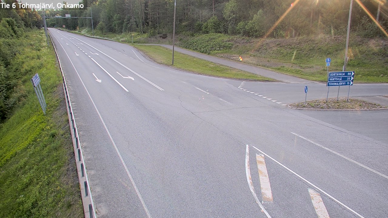 Weather Camera Image Road 6 Tohmajärvi, Onkamo, Tohmajärvi, Pohjois-Karjala