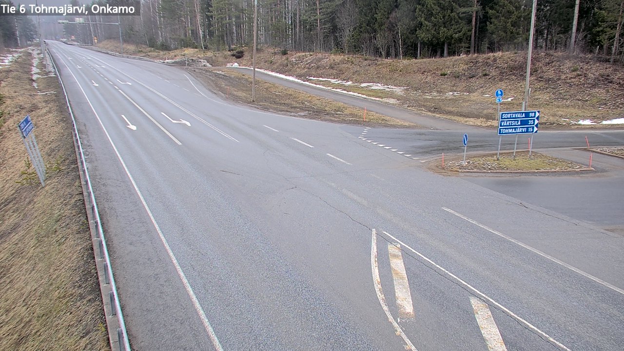 Weather Camera Image Road 6 Tohmajärvi, Onkamo, Tohmajärvi, Pohjois-Karjala