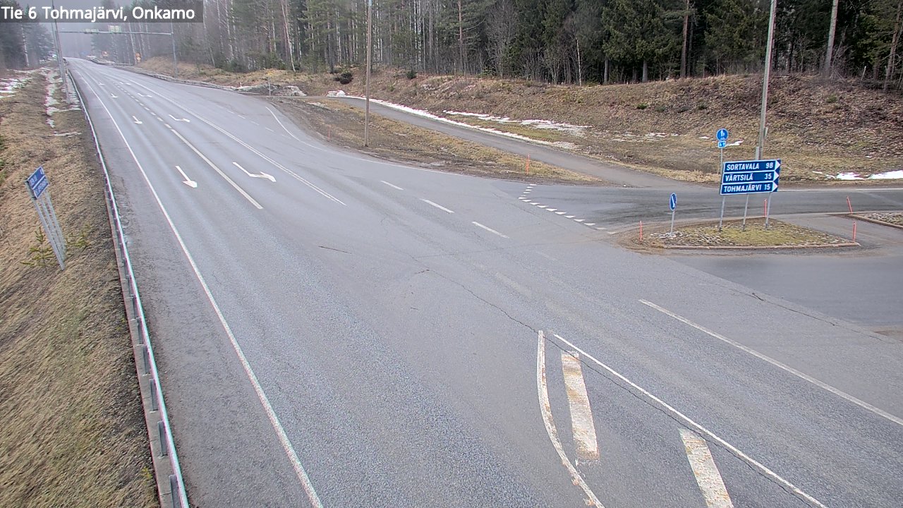 Weather Camera Image Väg 6 Tohmajärvi, Onkamo, Tohmajärvi, Pohjois-Karjala