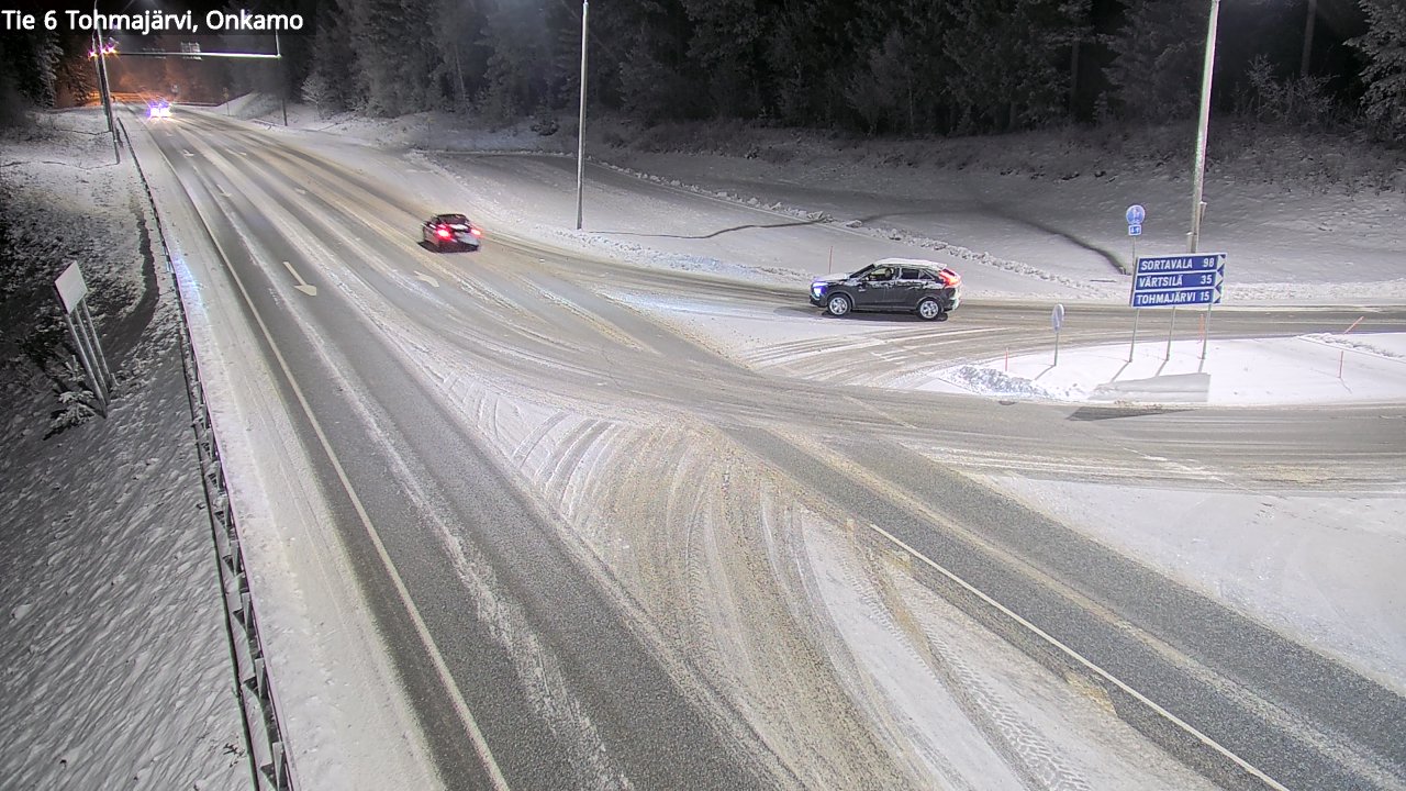 Weather Camera Image Väg 6 Tohmajärvi, Onkamo, Tohmajärvi, Pohjois-Karjala