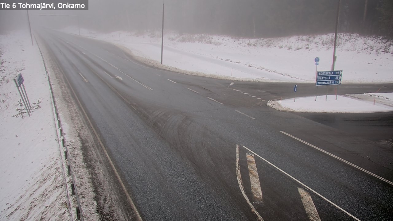 Weather Camera Image Väg 6 Tohmajärvi, Onkamo, Tohmajärvi, Pohjois-Karjala
