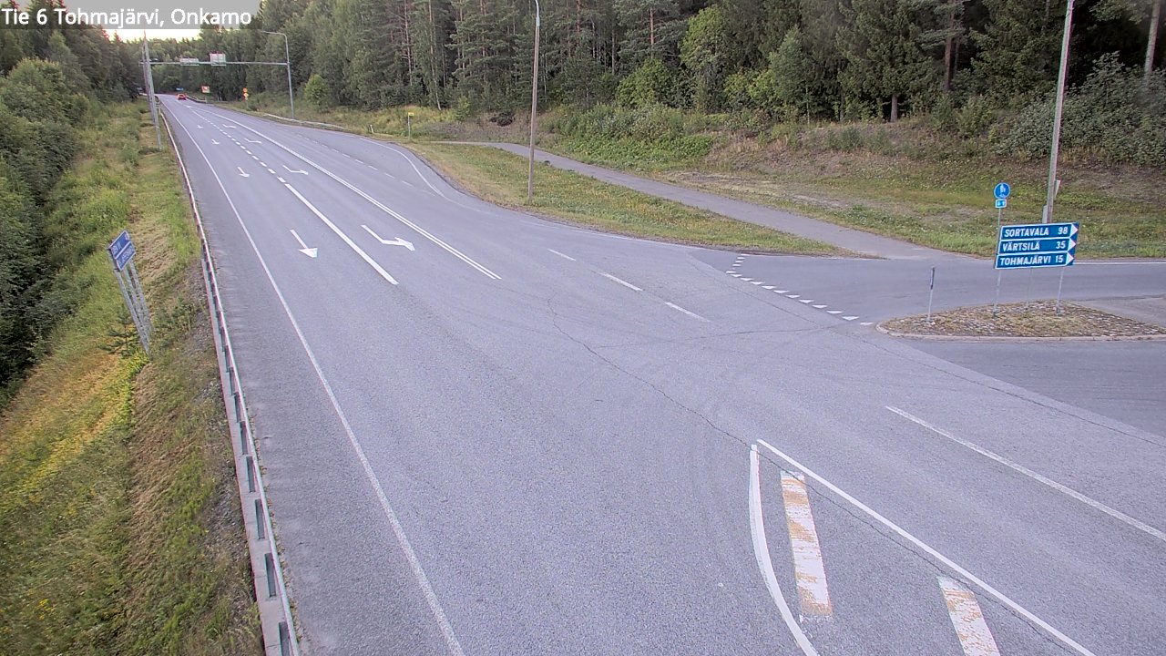Weather Camera Image Väg 6 Tohmajärvi, Onkamo, Tohmajärvi, Pohjois-Karjala