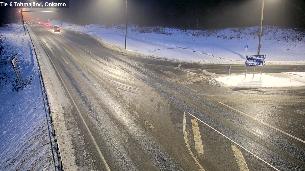 Weather Camera Image Väg 6 Tohmajärvi, Onkamo, Tohmajärvi, Pohjois-Karjala