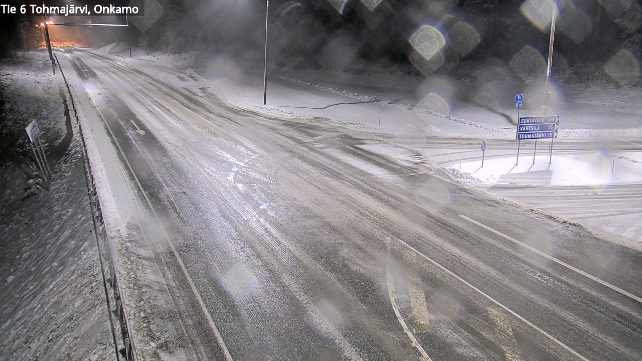 Weather Camera Image Väg 6 Tohmajärvi, Onkamo, Tohmajärvi, Pohjois-Karjala