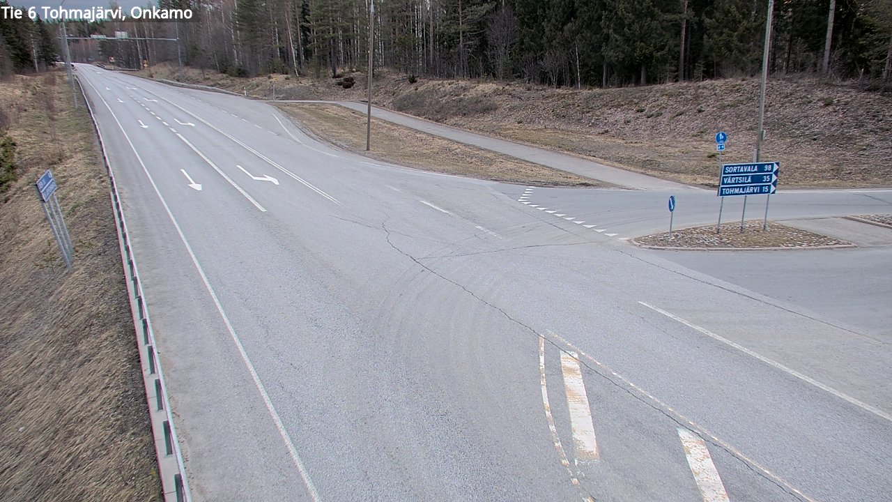 Weather Camera Image Väg 6 Tohmajärvi, Onkamo, Tohmajärvi, Pohjois-Karjala