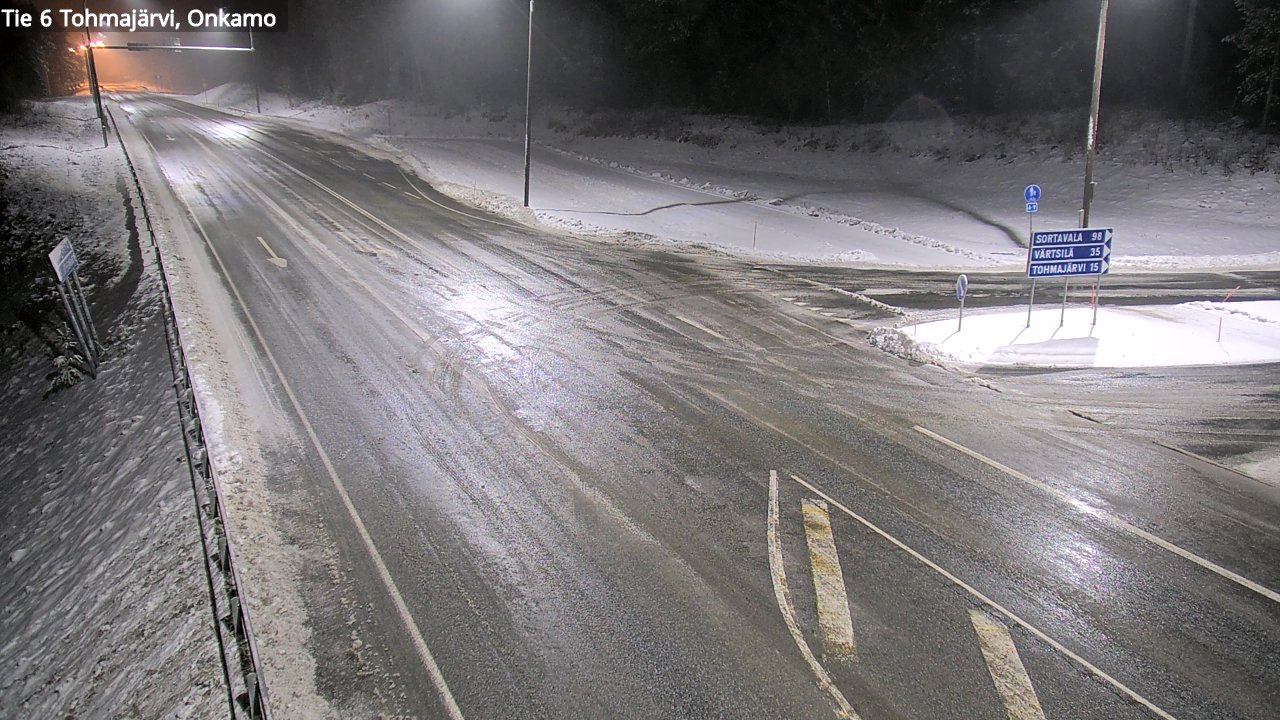 Weather Camera Image Väg 6 Tohmajärvi, Onkamo, Tohmajärvi, Pohjois-Karjala