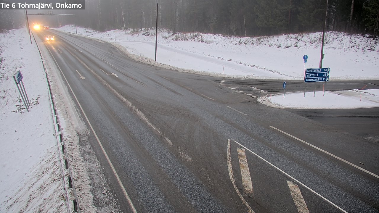 Weather Camera Image Väg 6 Tohmajärvi, Onkamo, Tohmajärvi, Pohjois-Karjala