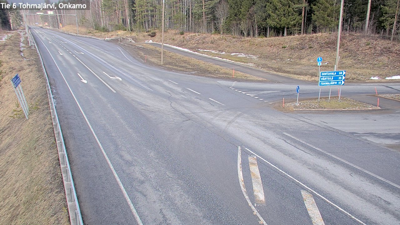 Weather Camera Image Road 6 Tohmajärvi, Onkamo, Tohmajärvi, Pohjois-Karjala