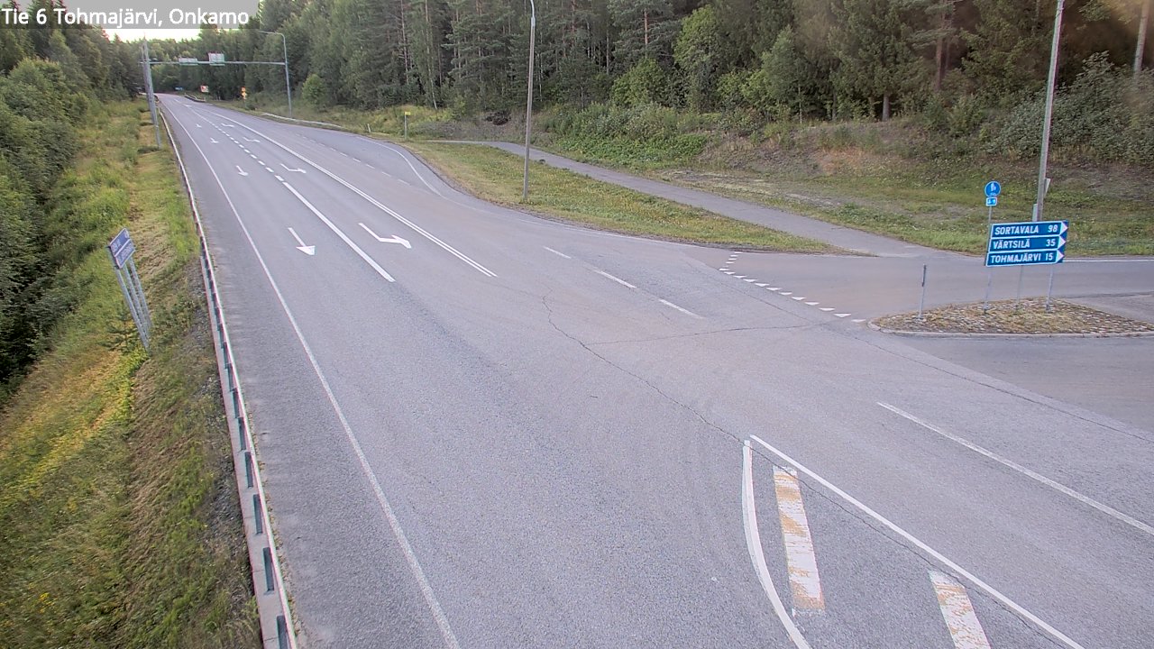 Weather Camera Image Väg 6 Tohmajärvi, Onkamo, Tohmajärvi, Pohjois-Karjala