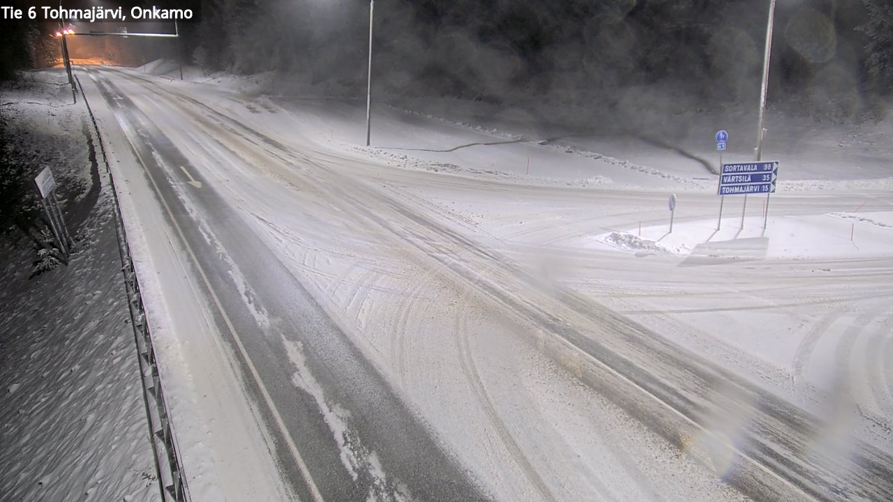 Weather Camera Image Väg 6 Tohmajärvi, Onkamo, Tohmajärvi, Pohjois-Karjala