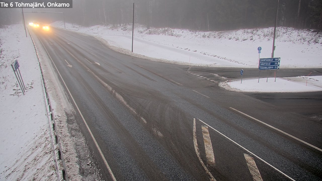 Weather Camera Image Väg 6 Tohmajärvi, Onkamo, Tohmajärvi, Pohjois-Karjala