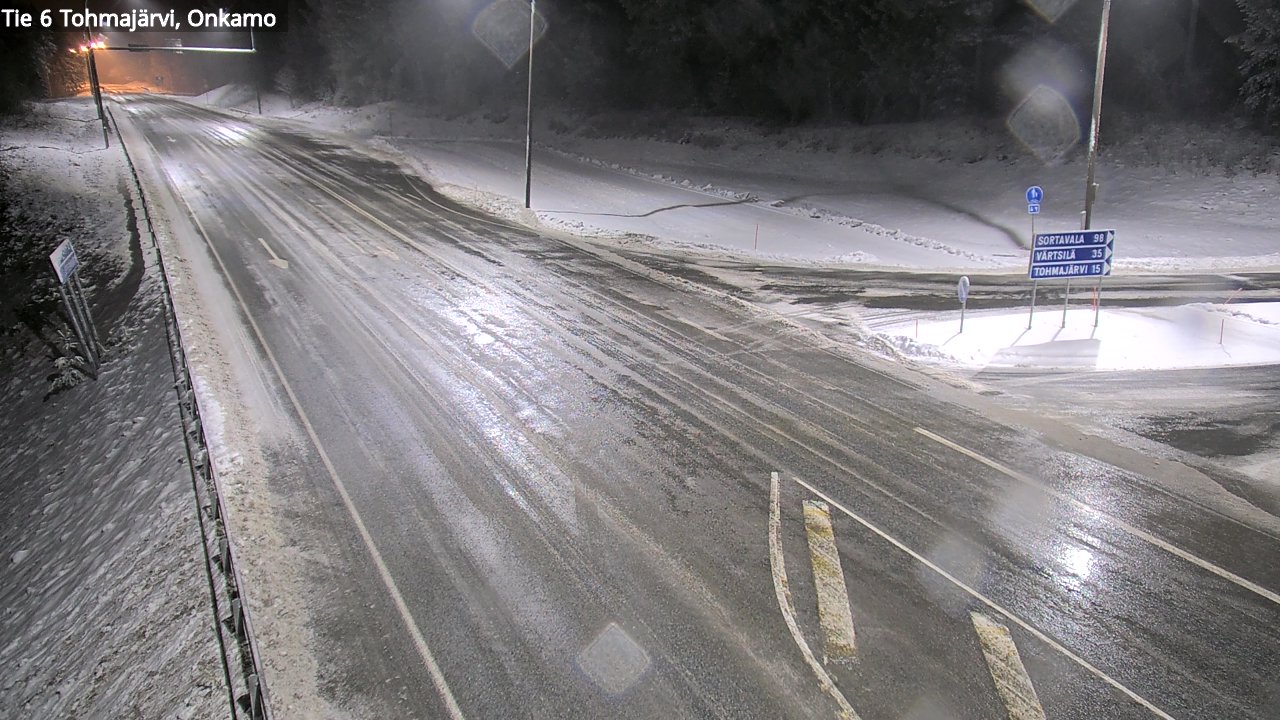 Weather Camera Image Väg 6 Tohmajärvi, Onkamo, Tohmajärvi, Pohjois-Karjala