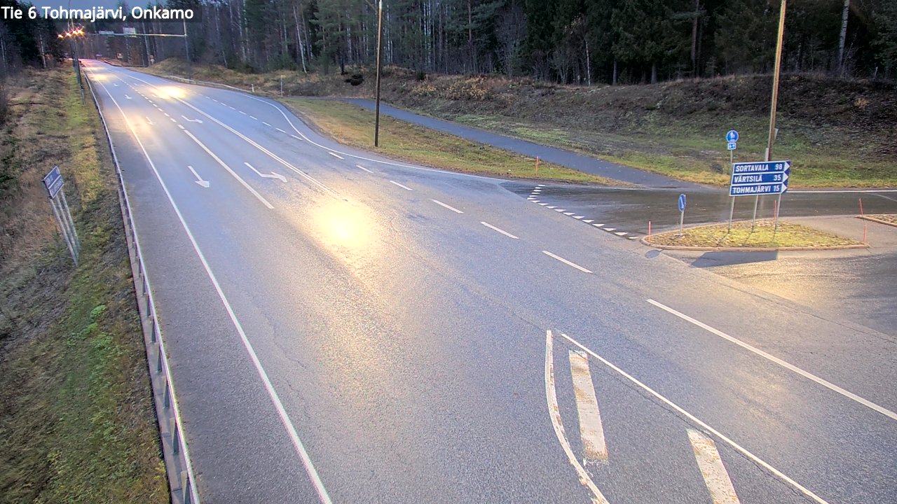 Weather Camera Image Road 6 Tohmajärvi, Onkamo, Tohmajärvi, Pohjois-Karjala