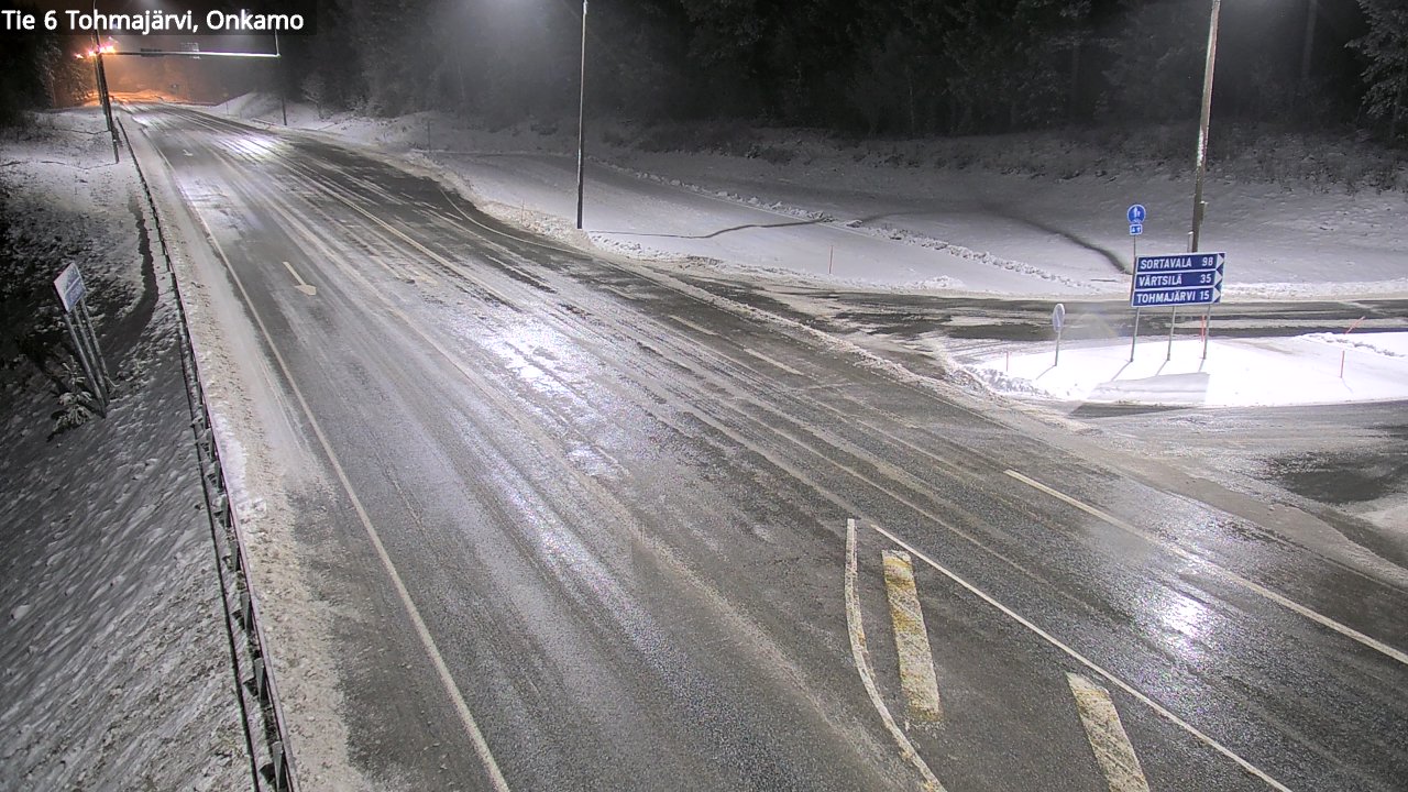 Weather Camera Image Väg 6 Tohmajärvi, Onkamo, Tohmajärvi, Pohjois-Karjala
