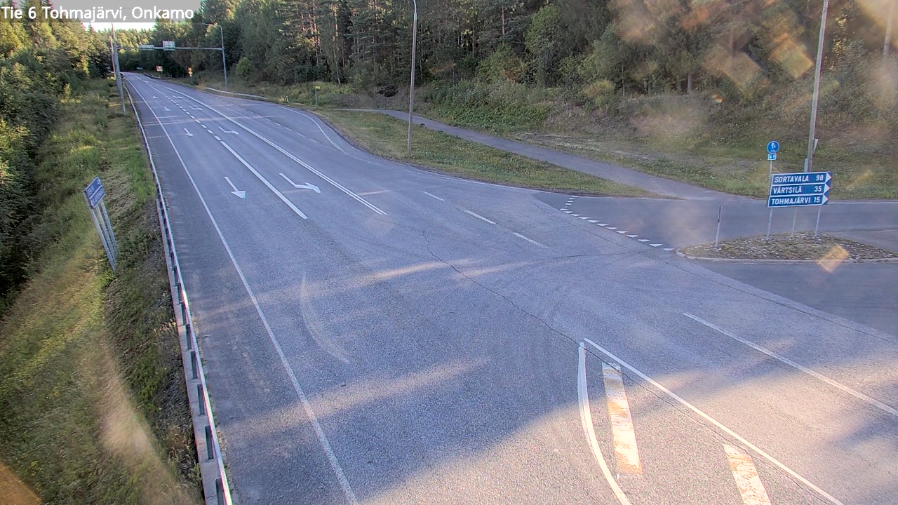 Weather Camera Image Väg 6 Tohmajärvi, Onkamo, Tohmajärvi, Pohjois-Karjala