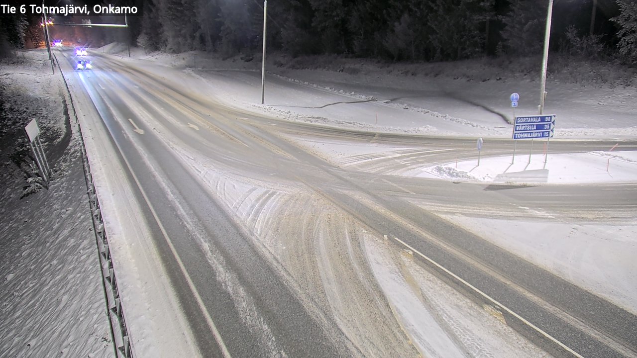 Weather Camera Image Väg 6 Tohmajärvi, Onkamo, Tohmajärvi, Pohjois-Karjala