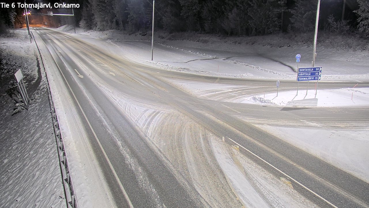 Weather Camera Image Väg 6 Tohmajärvi, Onkamo, Tohmajärvi, Pohjois-Karjala