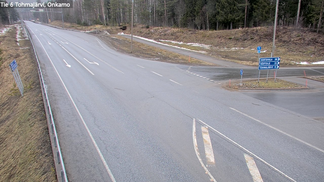 Weather Camera Image Väg 6 Tohmajärvi, Onkamo, Tohmajärvi, Pohjois-Karjala