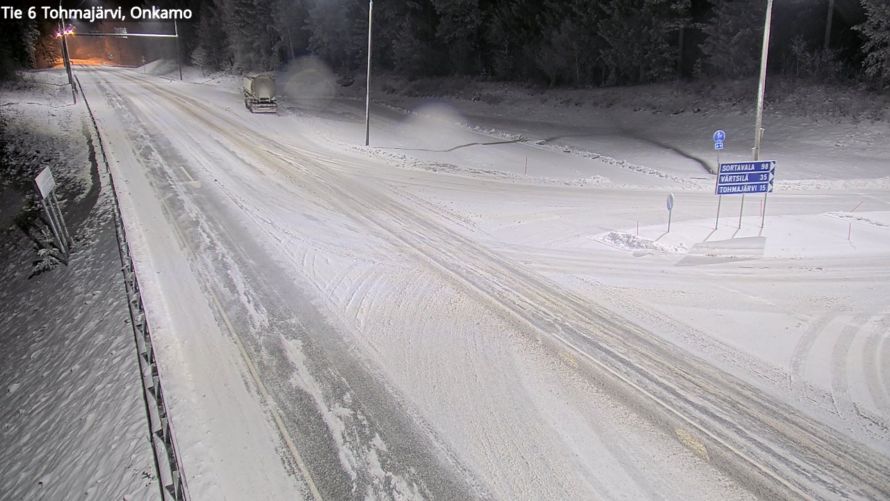 Weather Camera Image Väg 6 Tohmajärvi, Onkamo, Tohmajärvi, Pohjois-Karjala