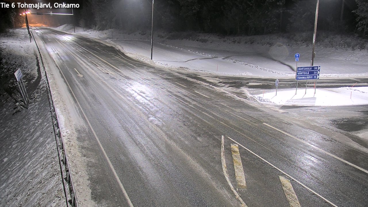 Weather Camera Image Väg 6 Tohmajärvi, Onkamo, Tohmajärvi, Pohjois-Karjala