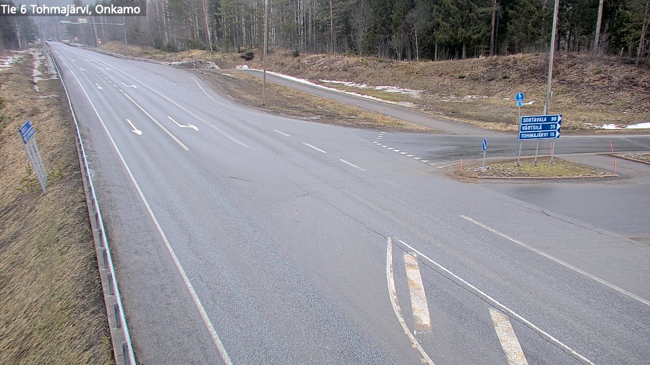 Weather Camera Image Väg 6 Tohmajärvi, Onkamo, Tohmajärvi, Pohjois-Karjala