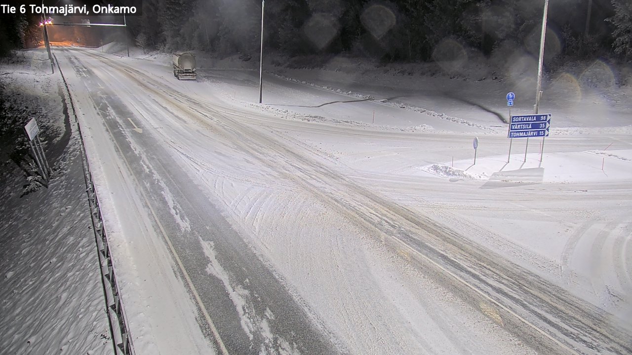 Weather Camera Image Väg 6 Tohmajärvi, Onkamo, Tohmajärvi, Pohjois-Karjala