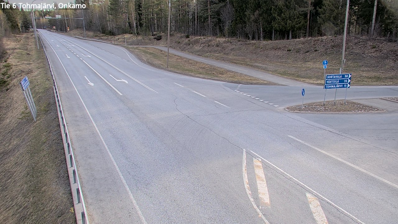 Weather Camera Image Road 6 Tohmajärvi, Onkamo, Tohmajärvi, Pohjois-Karjala