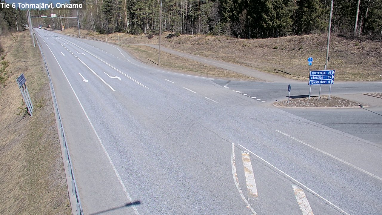 Weather Camera Image Road 6 Tohmajärvi, Onkamo, Tohmajärvi, Pohjois-Karjala