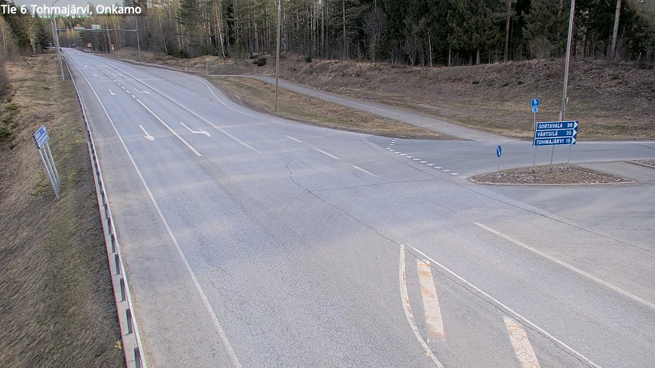 Weather Camera Image Road 6 Tohmajärvi, Onkamo, Tohmajärvi, Pohjois-Karjala