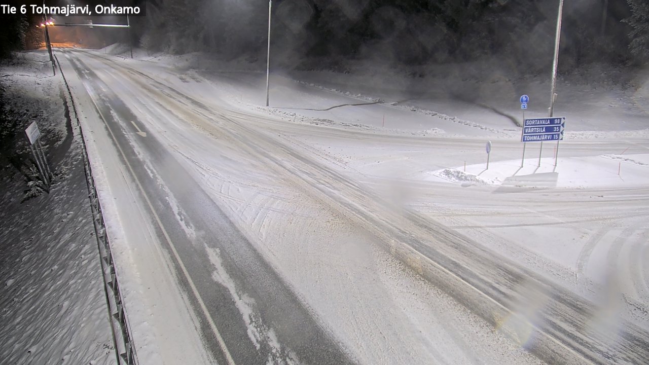 Weather Camera Image Väg 6 Tohmajärvi, Onkamo, Tohmajärvi, Pohjois-Karjala