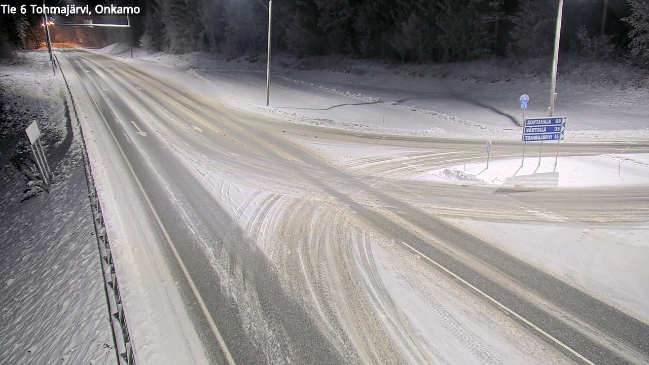 Weather Camera Image Väg 6 Tohmajärvi, Onkamo, Tohmajärvi, Pohjois-Karjala