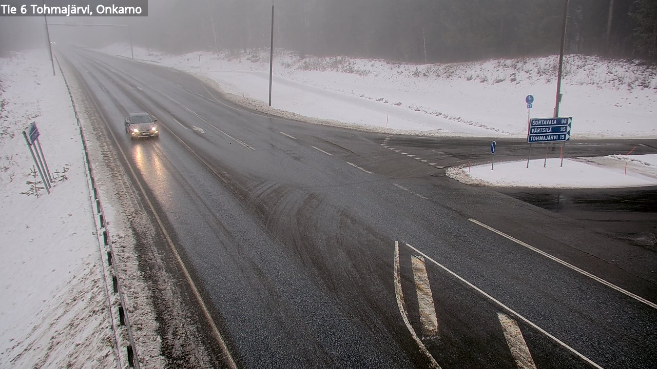 Weather Camera Image Väg 6 Tohmajärvi, Onkamo, Tohmajärvi, Pohjois-Karjala