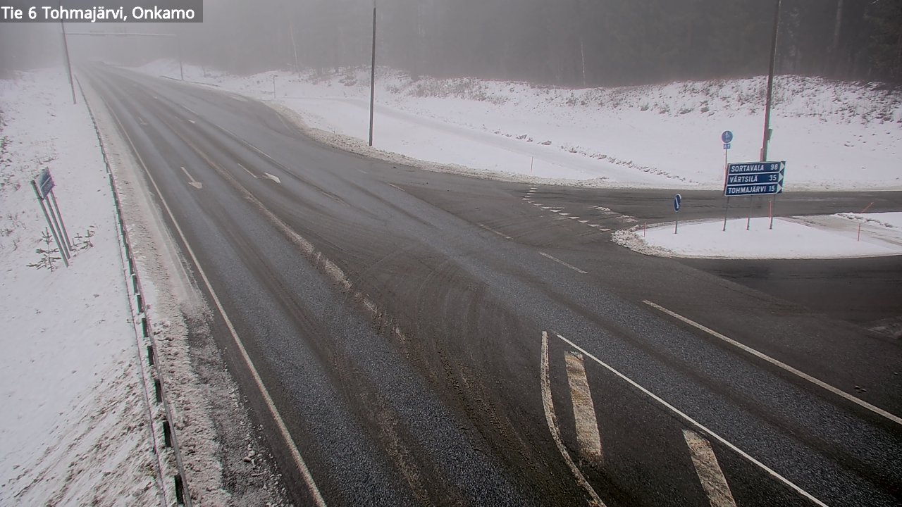 Weather Camera Image Väg 6 Tohmajärvi, Onkamo, Tohmajärvi, Pohjois-Karjala