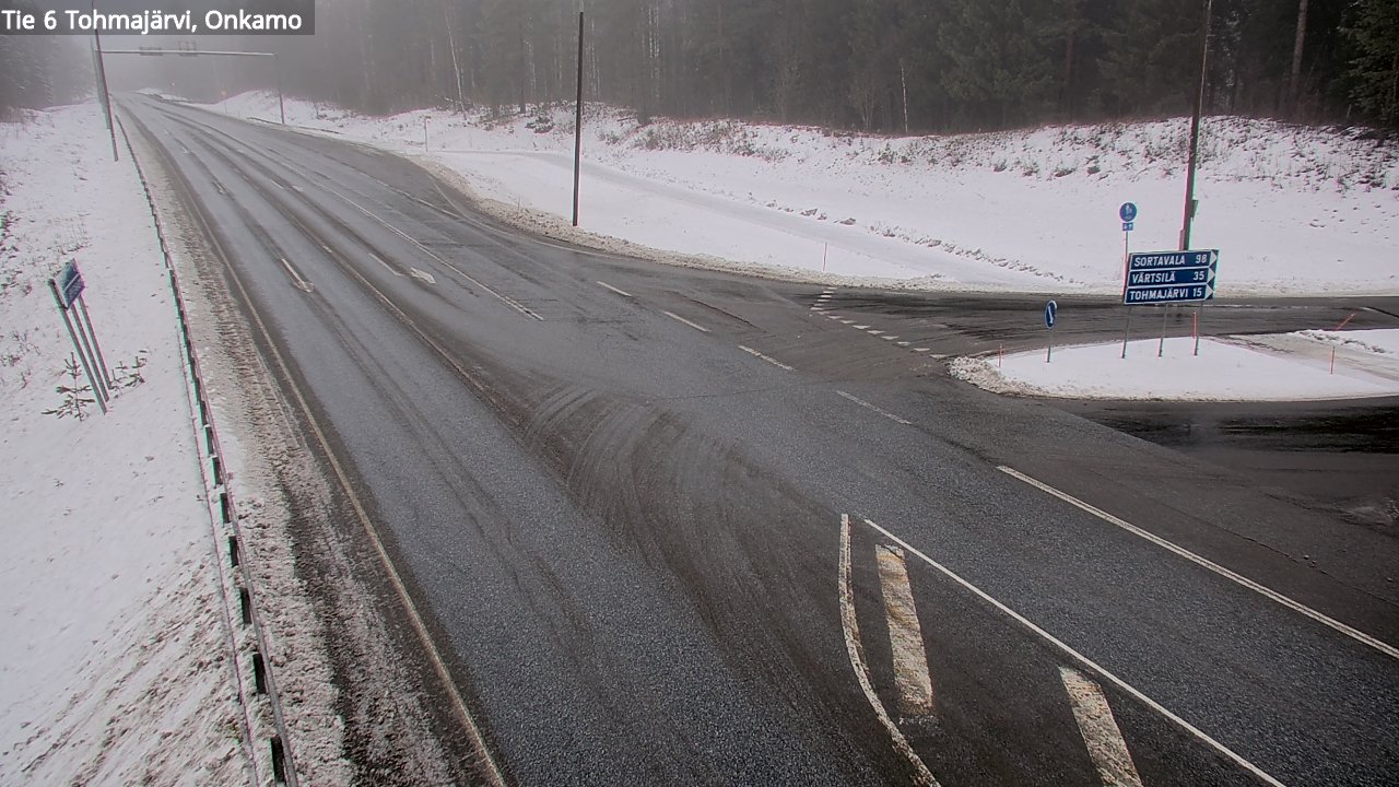 Weather Camera Image Väg 6 Tohmajärvi, Onkamo, Tohmajärvi, Pohjois-Karjala