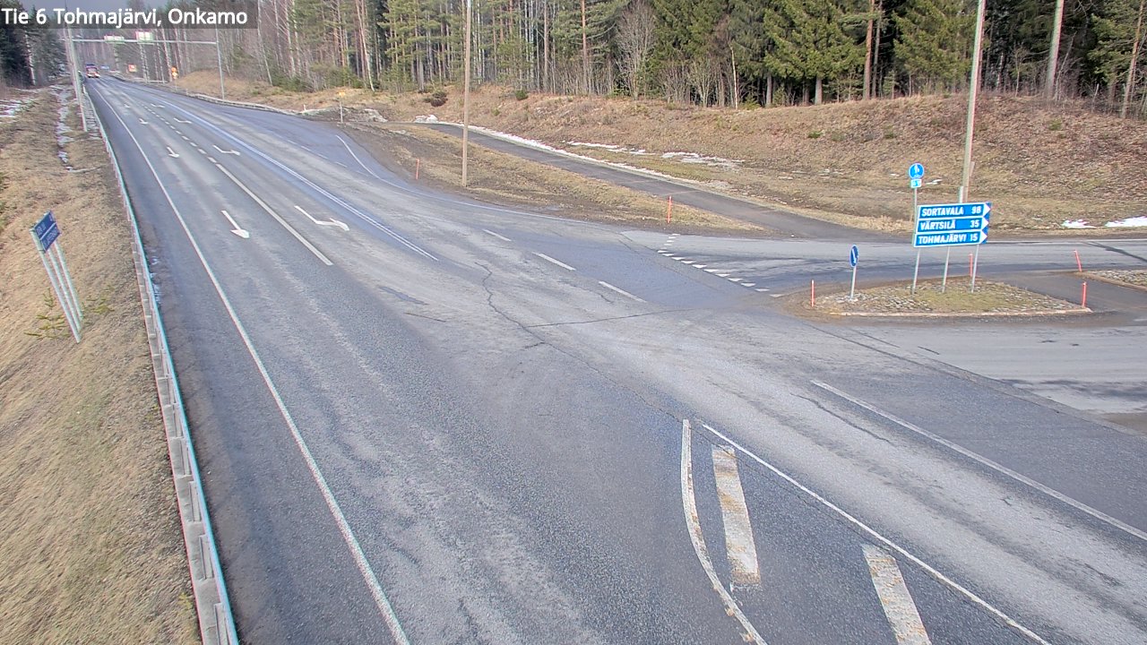 Weather Camera Image Road 6 Tohmajärvi, Onkamo, Tohmajärvi, Pohjois-Karjala