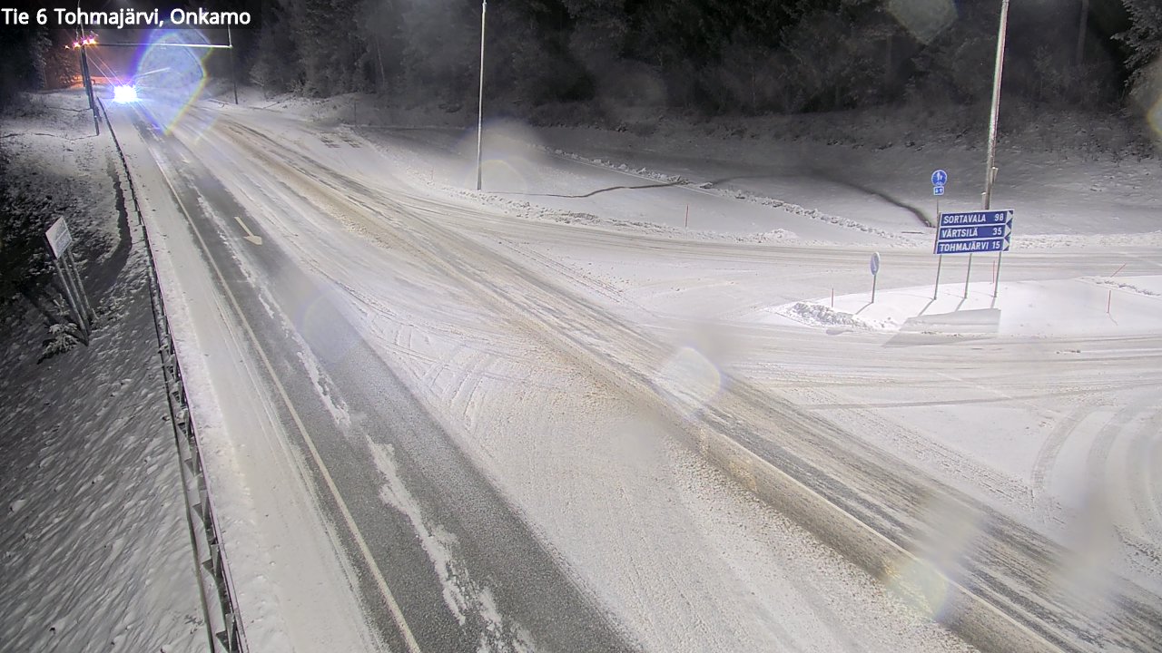 Weather Camera Image Väg 6 Tohmajärvi, Onkamo, Tohmajärvi, Pohjois-Karjala